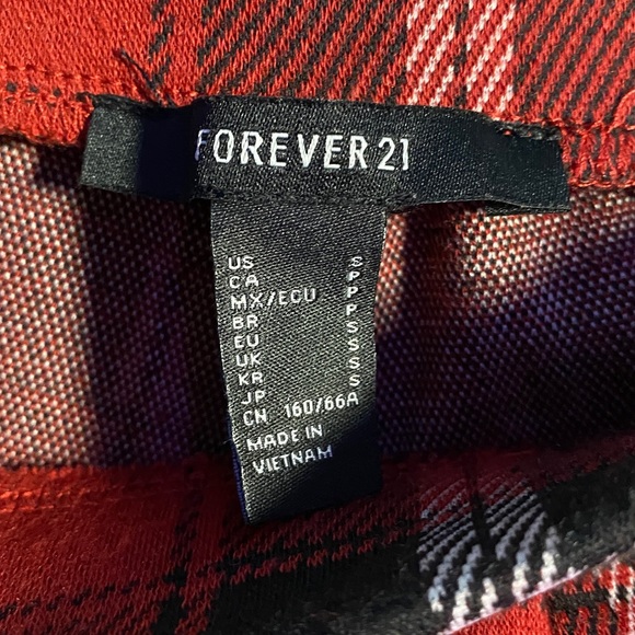 forever 21 plaid flare pants - Picture 4 of 4